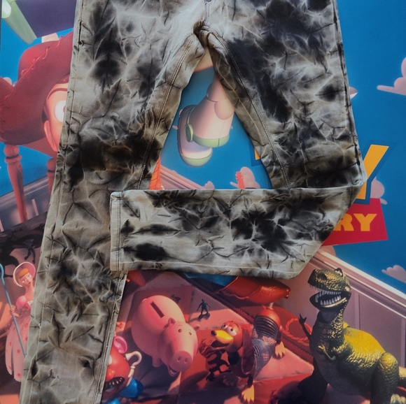 Nikita women's skinny tie-dye Jean's color black/grey US size 25-32 - Picture 2 of 9